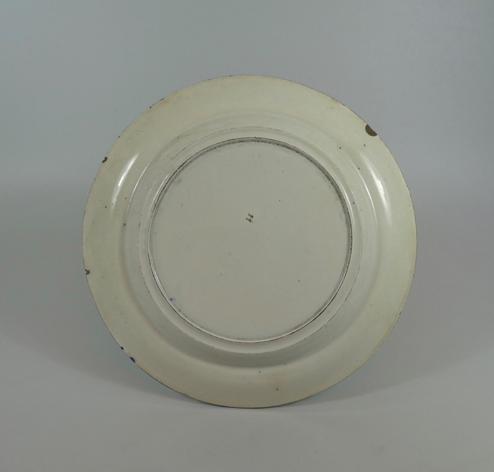 English pearlware electoral plate, dated 1827. View III