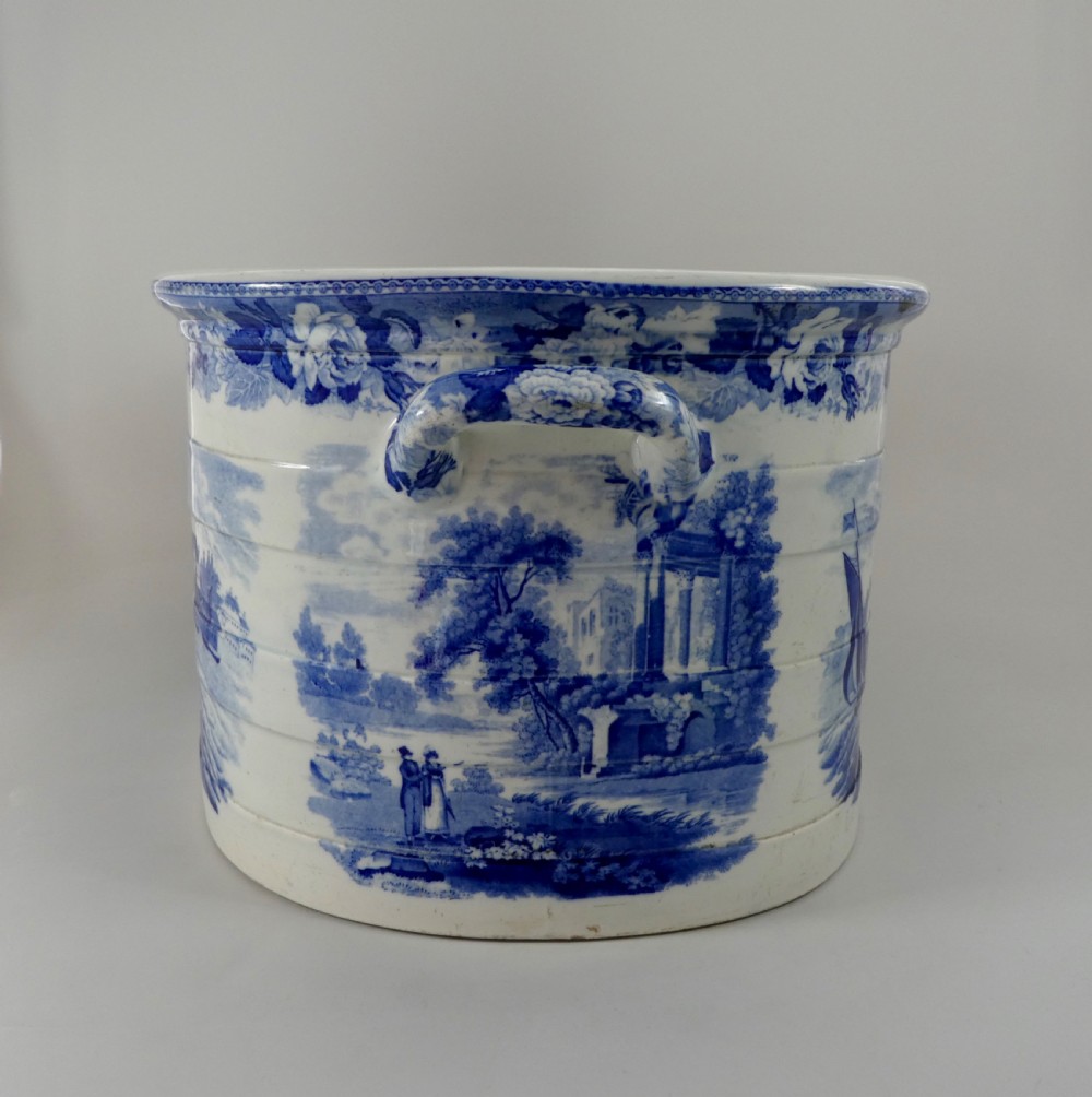 Wedgwood pottery foot bath Tower of London from the Thames, c. 1820. View V