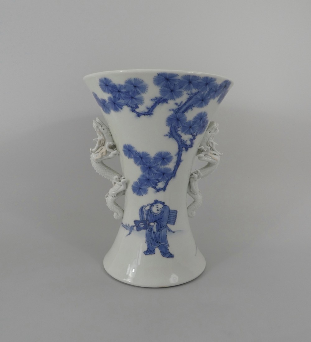 Hirado porcelain vase, Japanese, c.1870. Meiji Period. View III