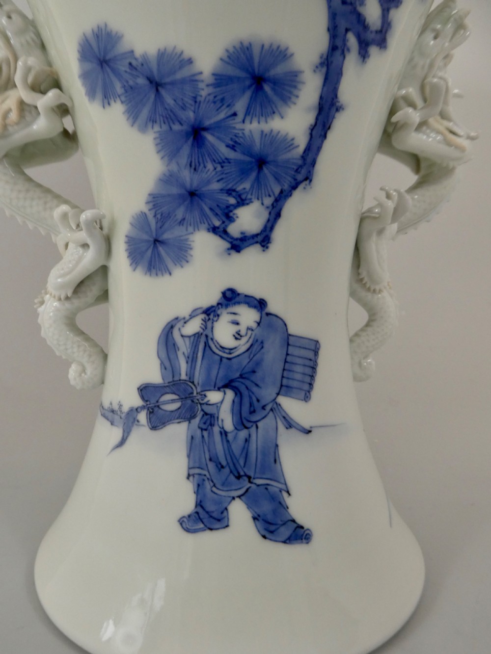 Hirado porcelain vase, Japanese, c.1870. Meiji Period. View IV