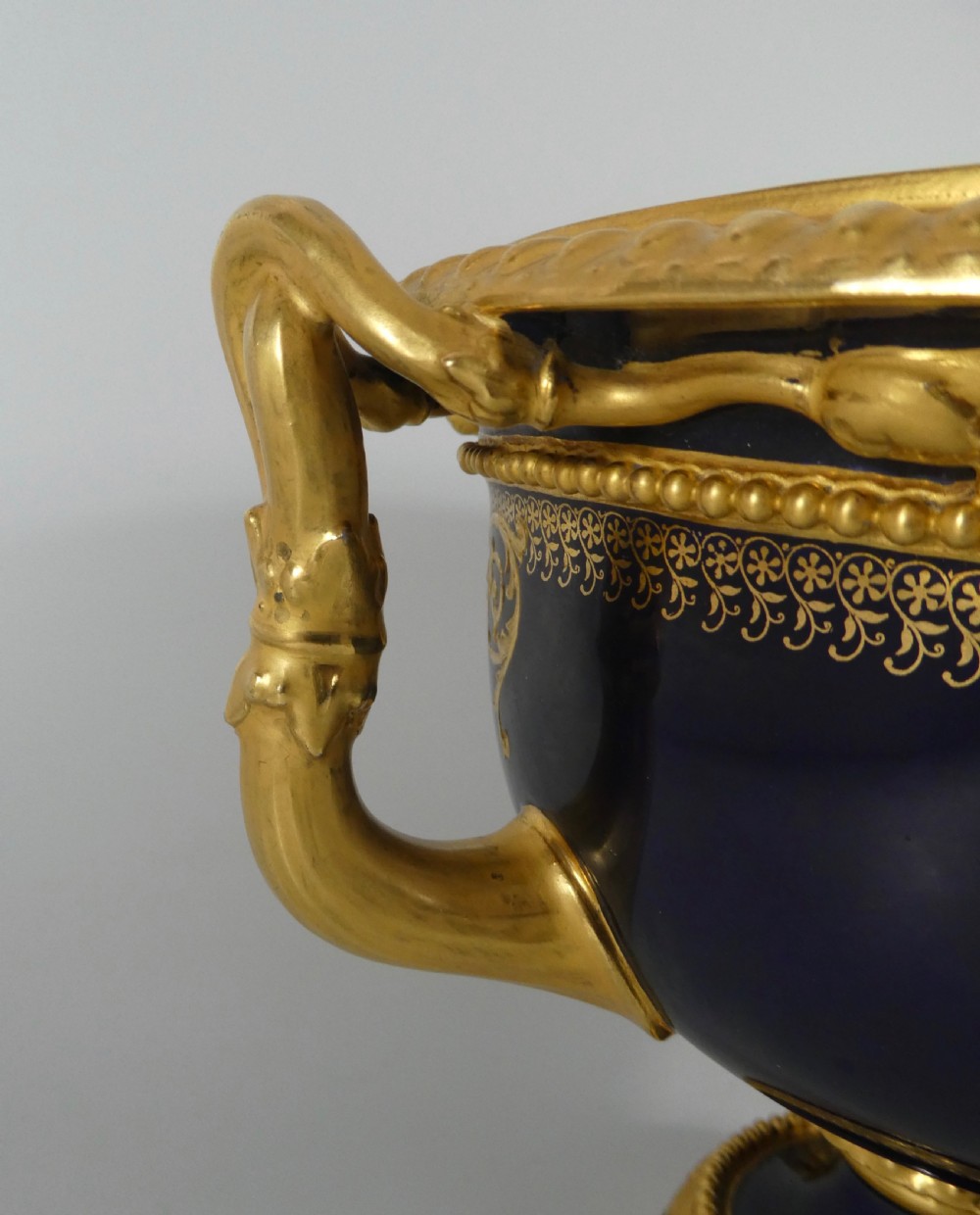 Royal Worcester porcelain Warwick Vase, signed Harry Davis, dated 1925. View VII