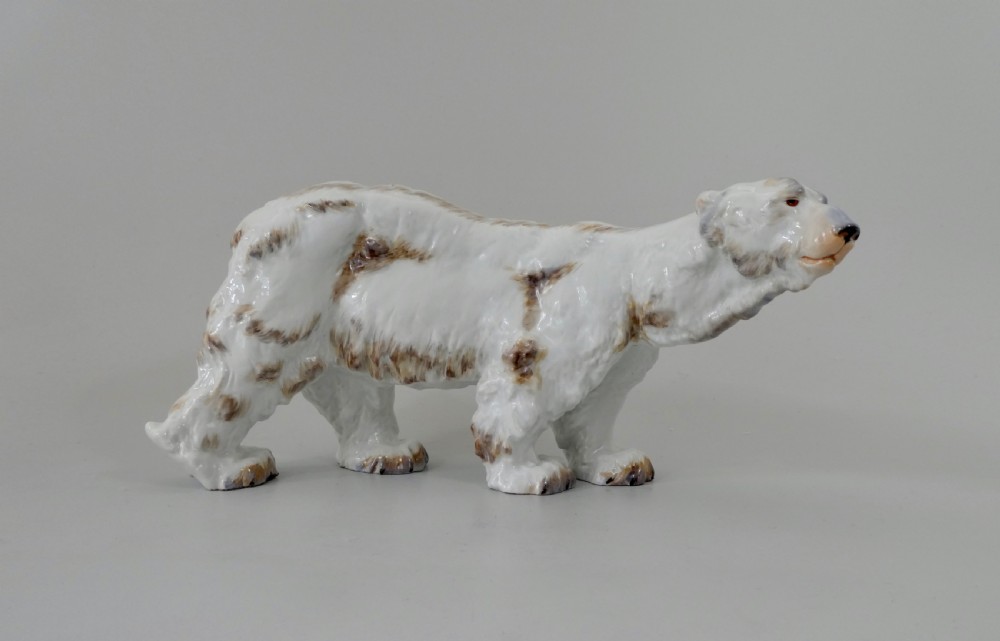 Meissen porcelain Polar Bear, Otto Jarl, c. 1920.