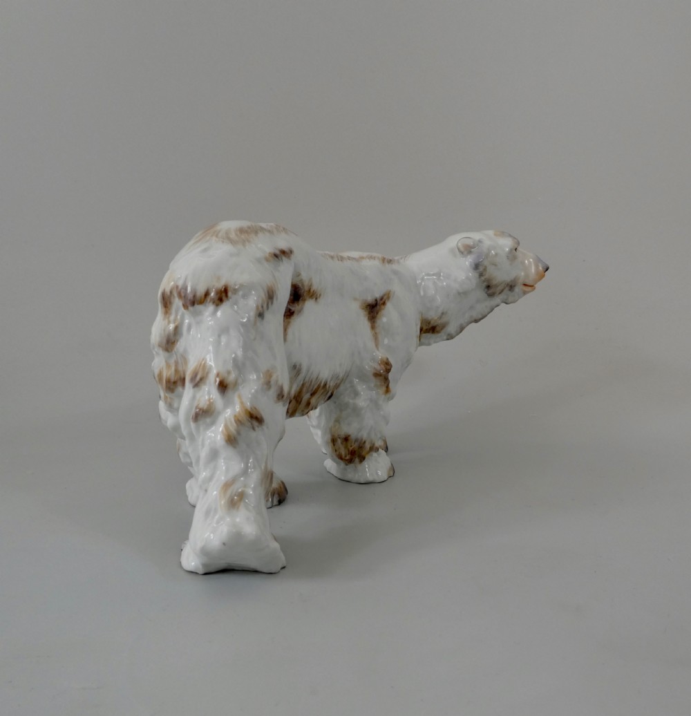 Meissen porcelain Polar Bear, Otto Jarl, c. 1920. View II