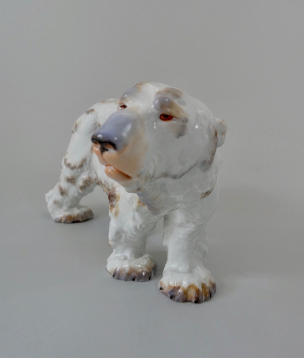 Meissen porcelain Polar Bear, Otto Jarl, c. 1920. View VII