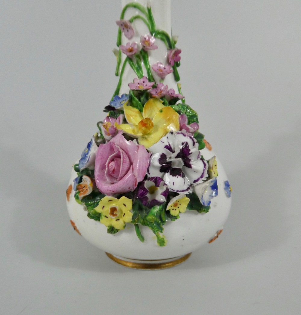 Coalport porcelain encrusted scent bottle, c. 1830. View II