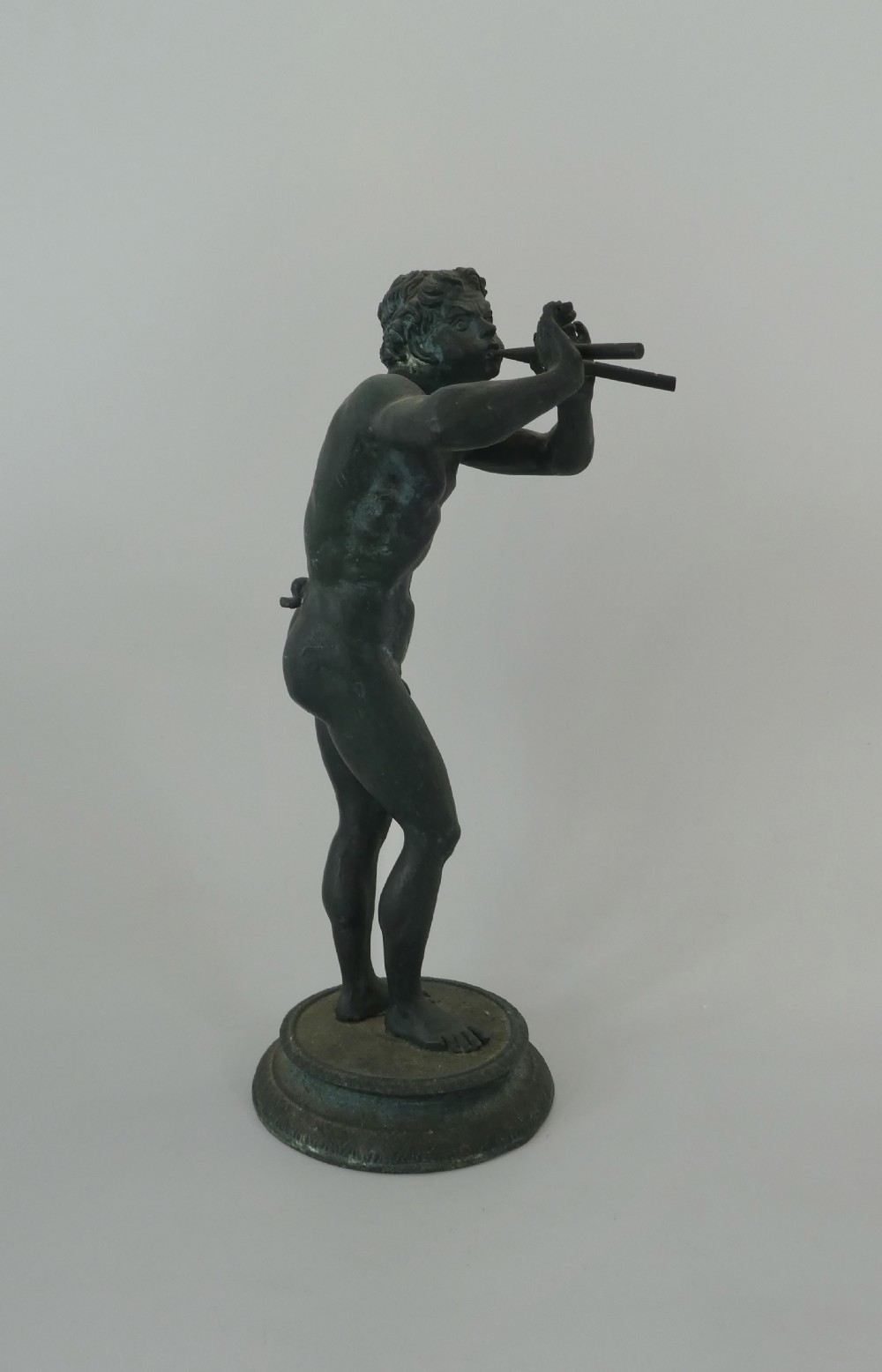 Italian Grand Tour bronze ‘Pan’ playing pipes, c. 1870.