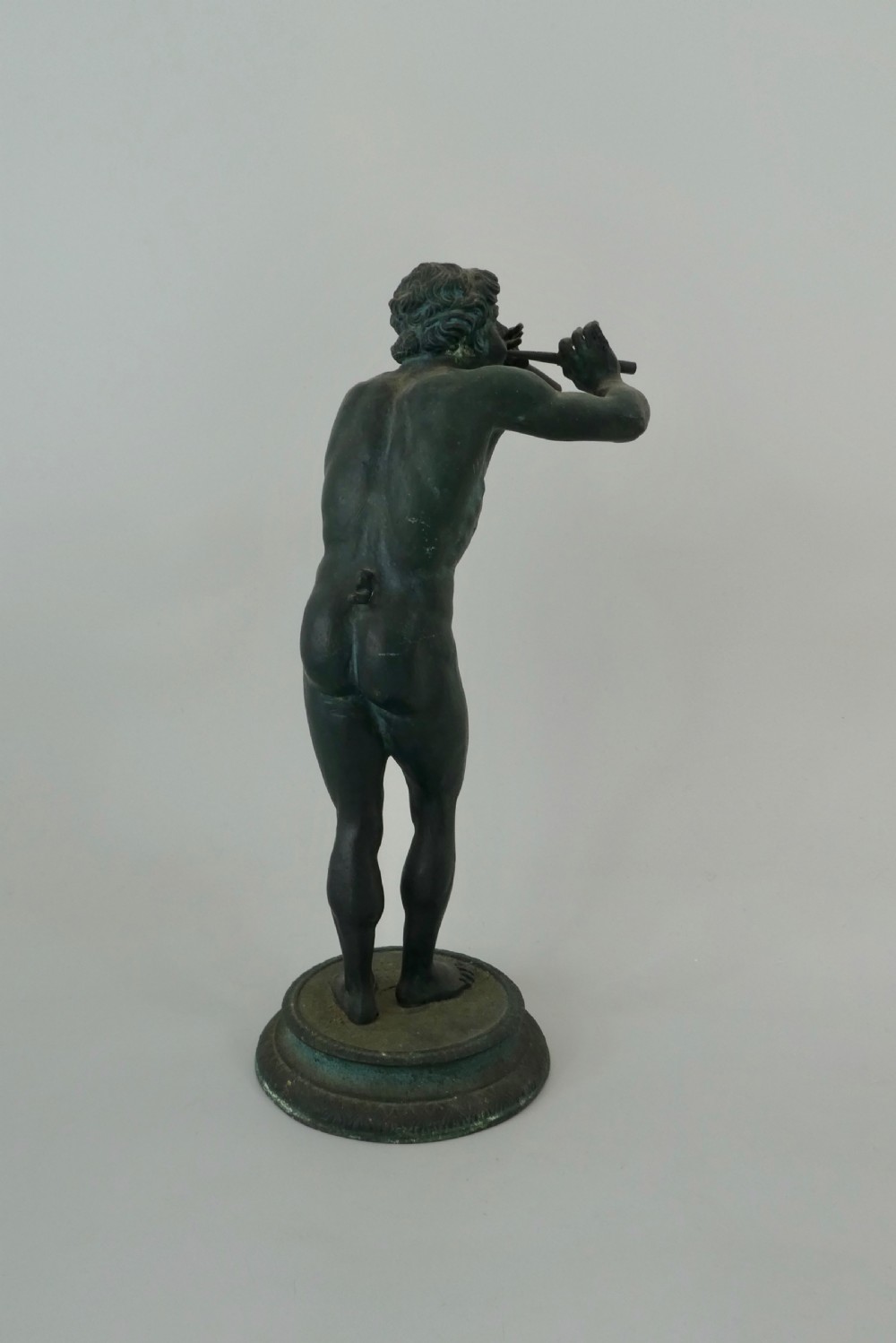 Italian Grand Tour bronze ‘Pan’ playing pipes, c. 1870. View V