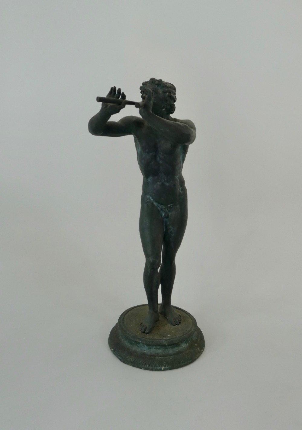 Italian Grand Tour bronze ‘Pan’ playing pipes, c. 1870. View VIII