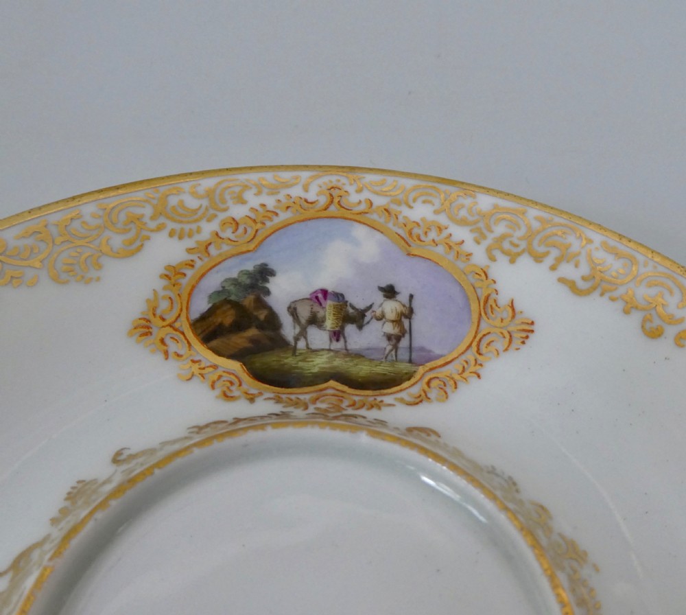 Copenhagen porcelain cabinet cup & stand, c. 1870. View IV