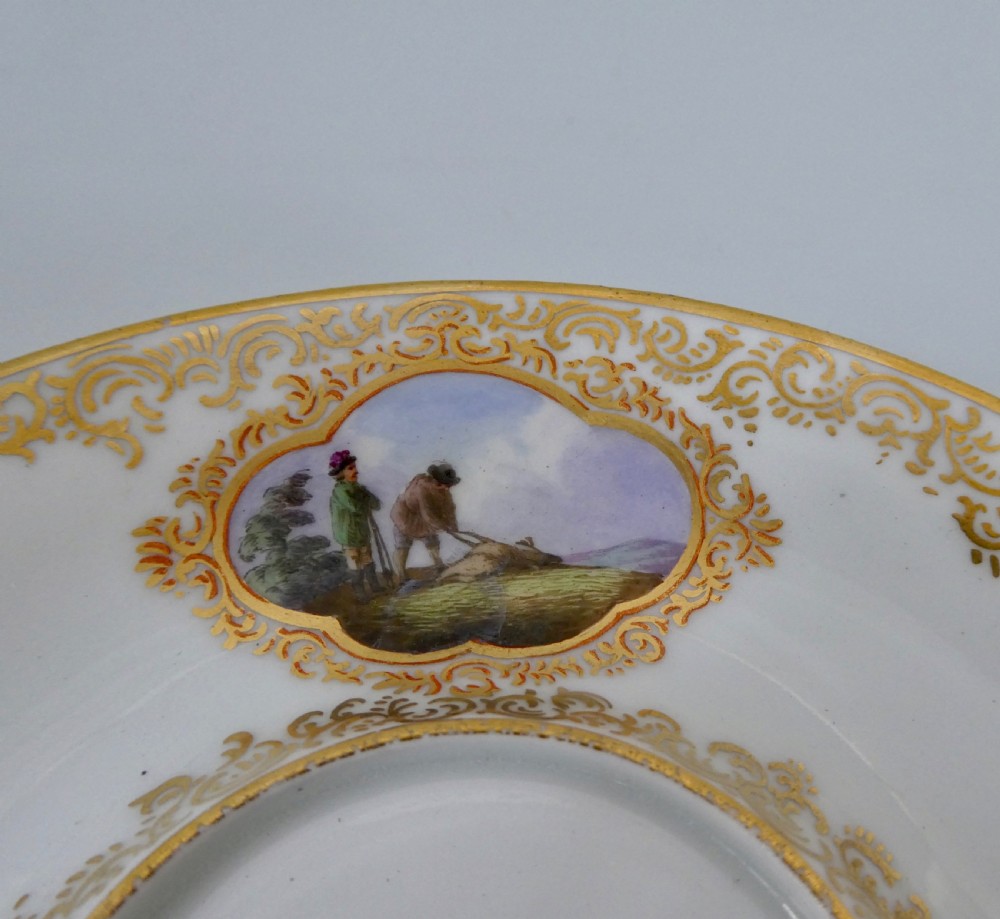 Copenhagen porcelain cabinet cup & stand, c. 1870. View V