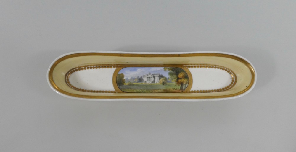 Chamberlains Worcester pen tray, ‘Claremont’, c. 1820.