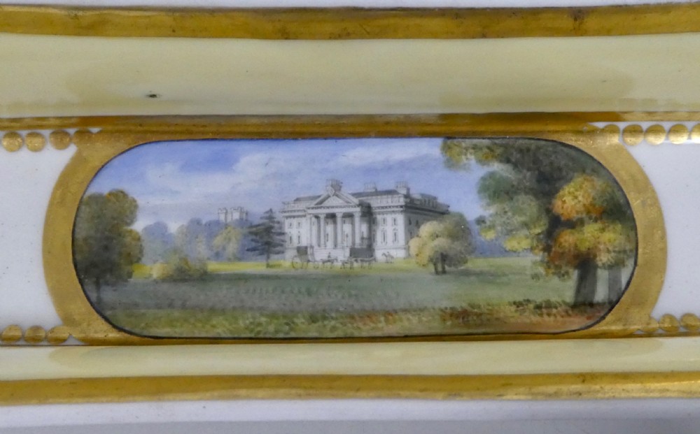 Chamberlains Worcester pen tray, ‘Claremont’, c. 1820. View II
