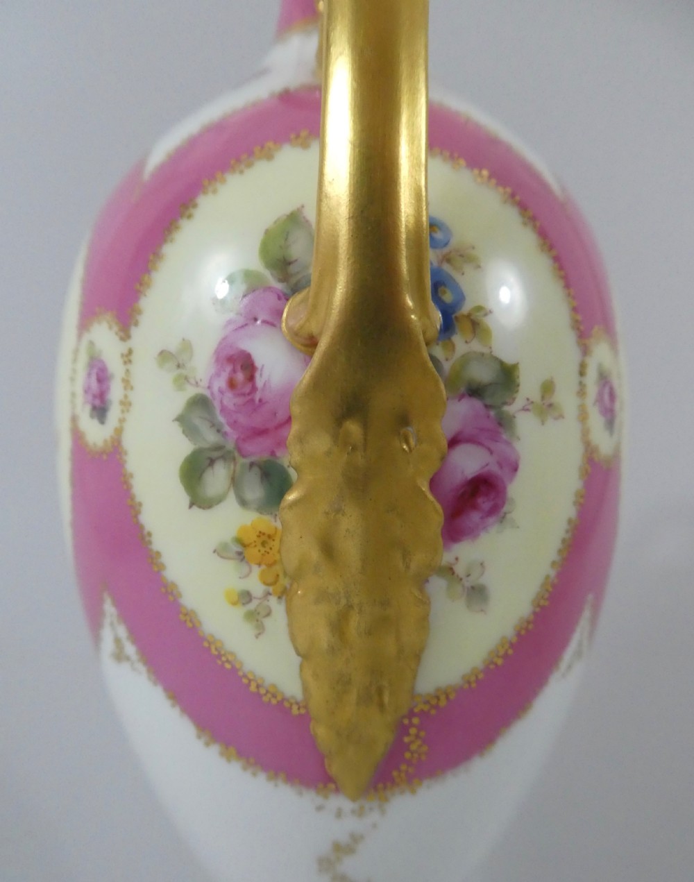 Royal Crown Derby porcelain vase, dated 1907. View II