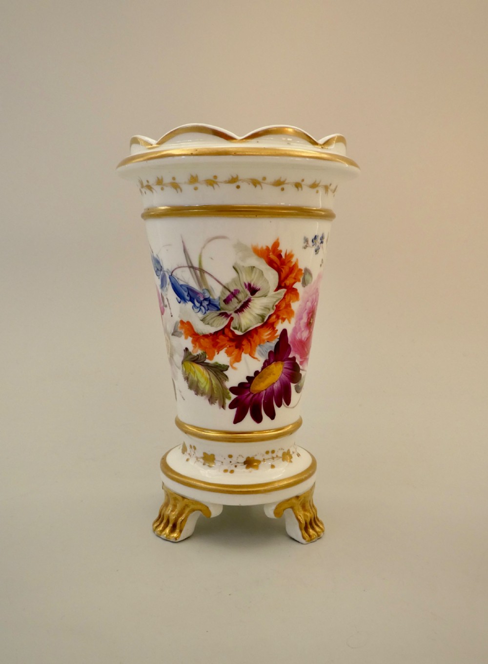 English porcelain spill vase, c. 1830.