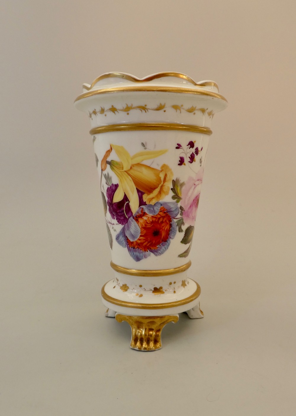 English porcelain spill vase, c. 1830. View V