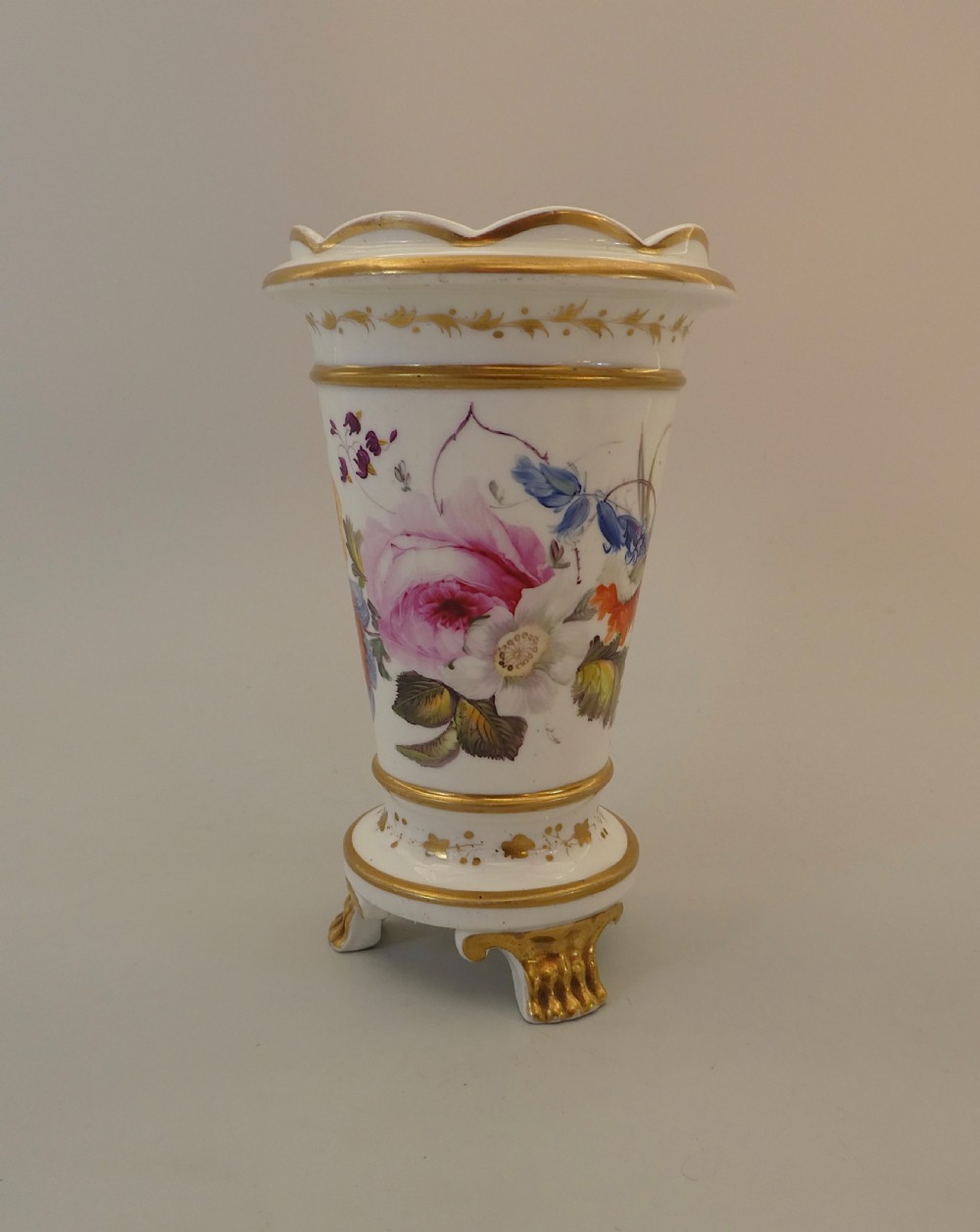 English porcelain spill vase, c. 1830. View VII