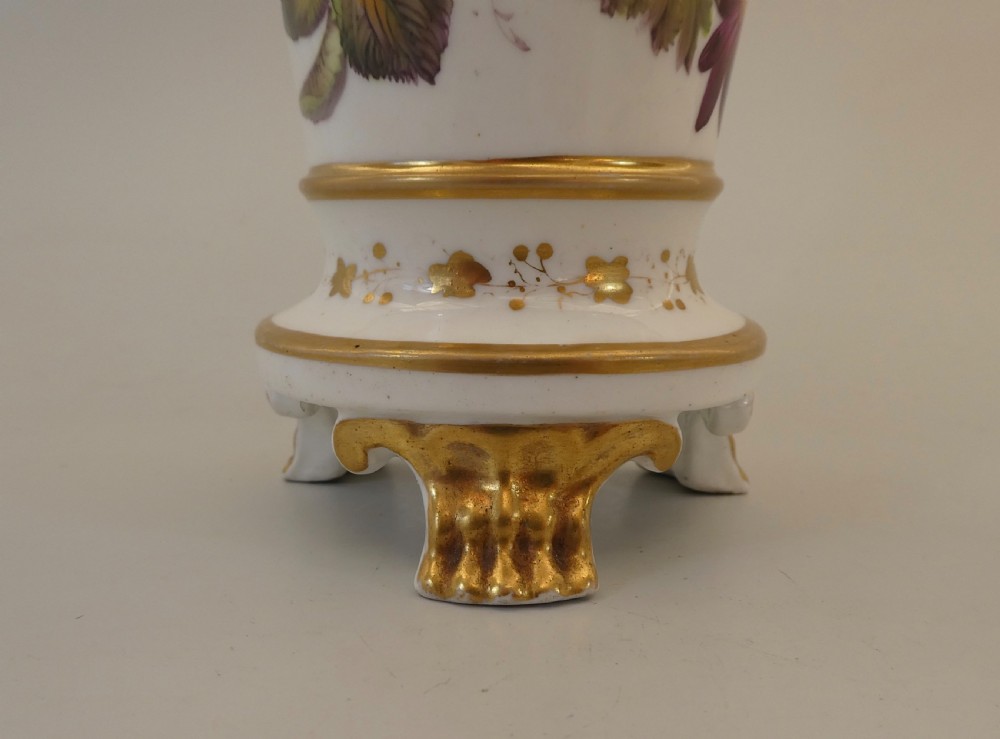 English porcelain spill vase, c. 1830. View X