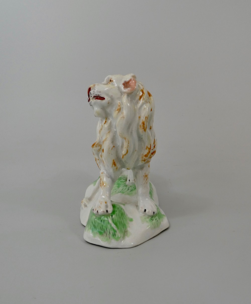 Rare Niderviller faience lion, c. 1780.  View IV