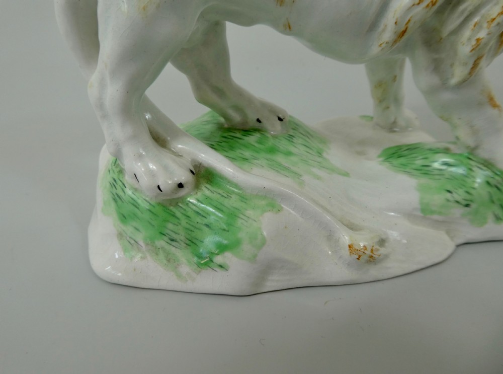 Rare Niderviller faience lion, c. 1780.  View VII