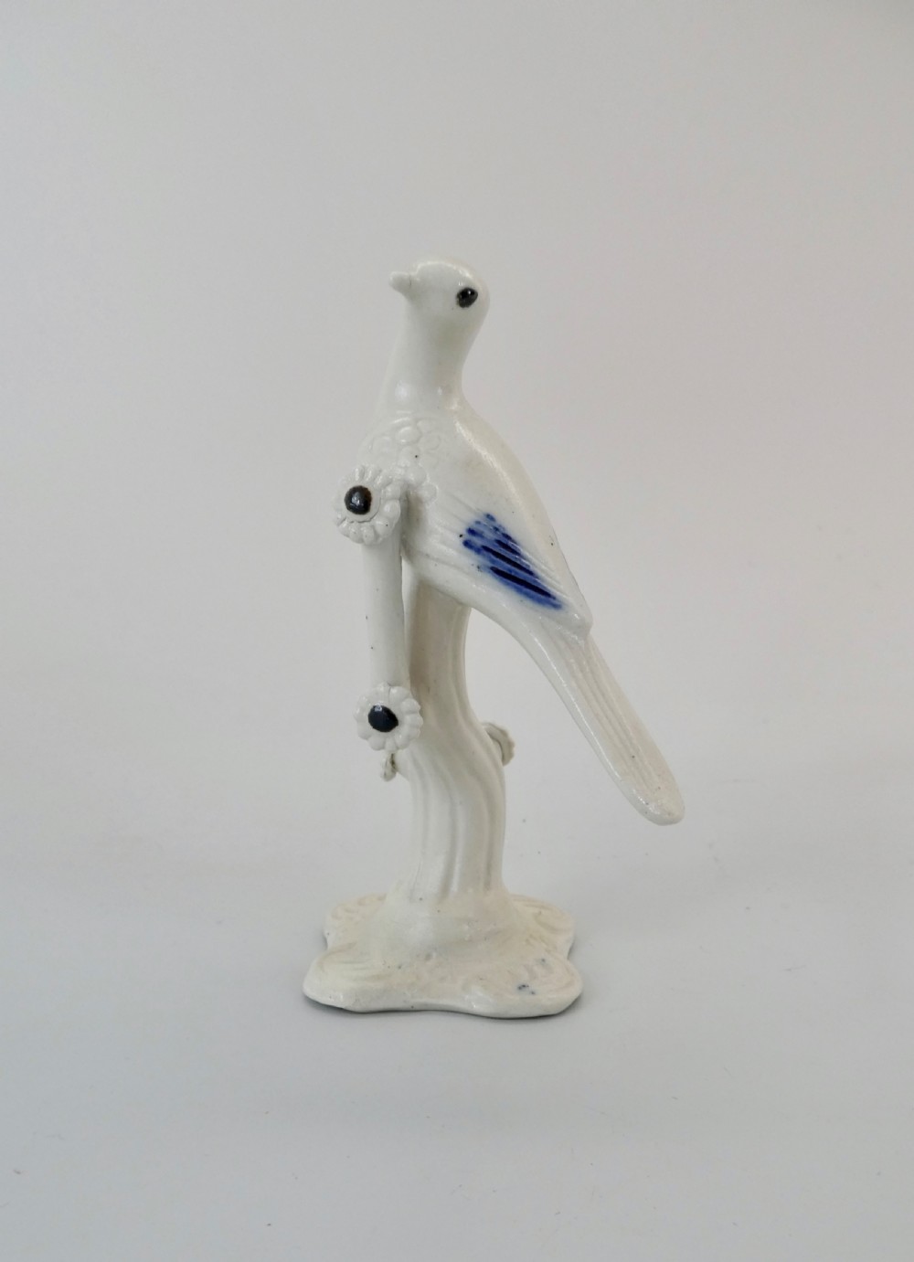 Staffordshire salt glazed stoneware bird, c. 1760.