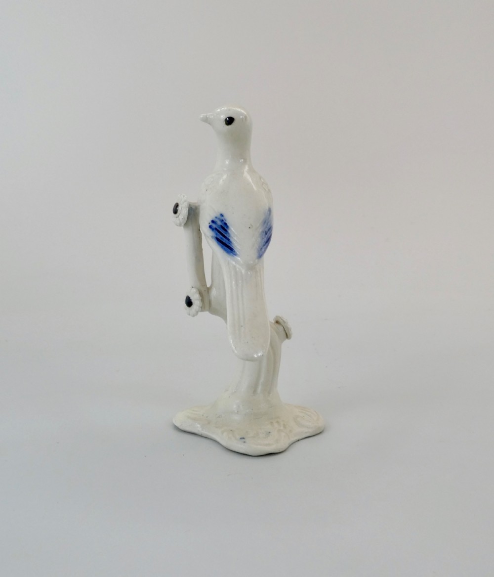 Staffordshire salt glazed stoneware bird, c. 1760. View V