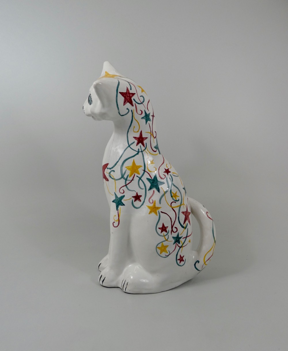 C.H. Brannam of Barnstaple pottery Cat, c. 1925. View II