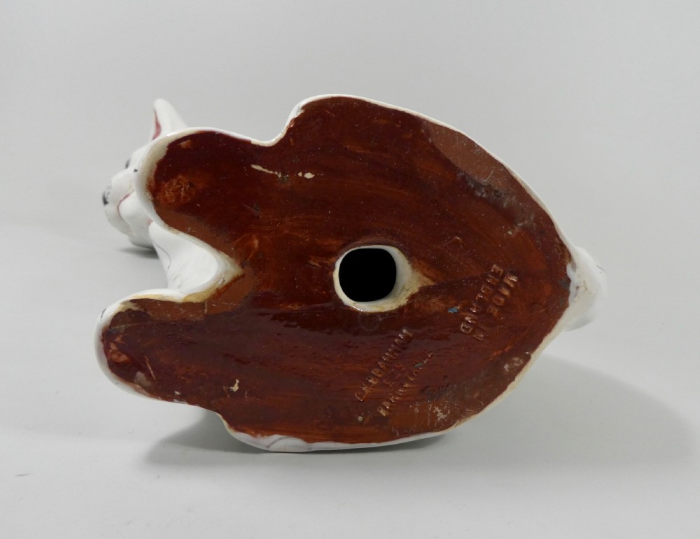 C.H. Brannam of Barnstaple pottery Cat, c. 1925. View VII