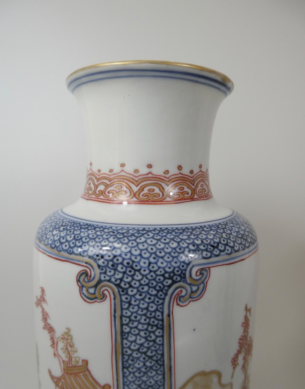 Pair Chinese ‘Rouge de Fer’ vases, c.1700. Kangxi Period. View VI