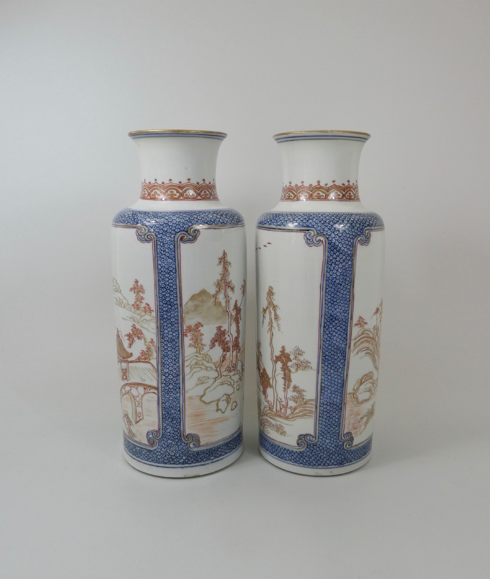 Pair Chinese ‘Rouge de Fer’ vases, c.1700. Kangxi Period. View XIV