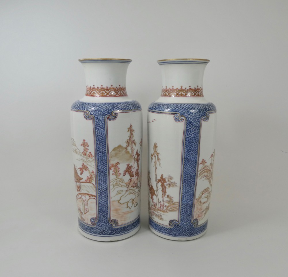 Pair Chinese ‘Rouge de Fer’ vases, c.1700. Kangxi Period. View XV
