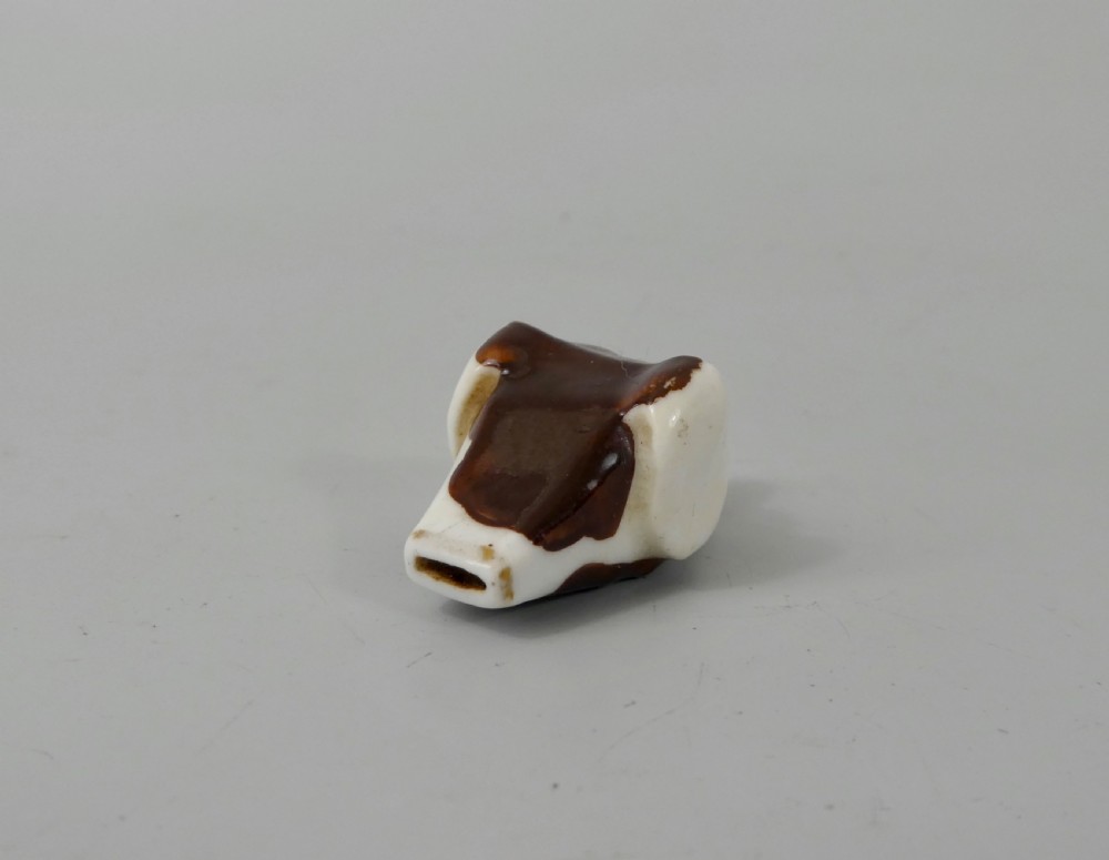 Staffordshire dog whistle, c. 1830. View IV