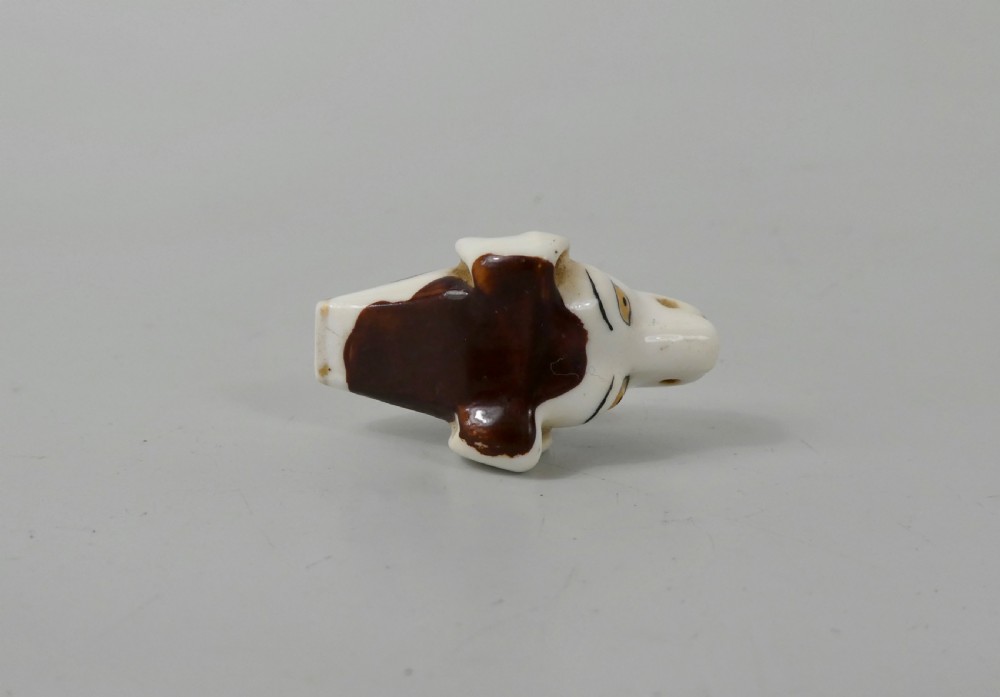 Staffordshire dog whistle, c. 1830. View VI