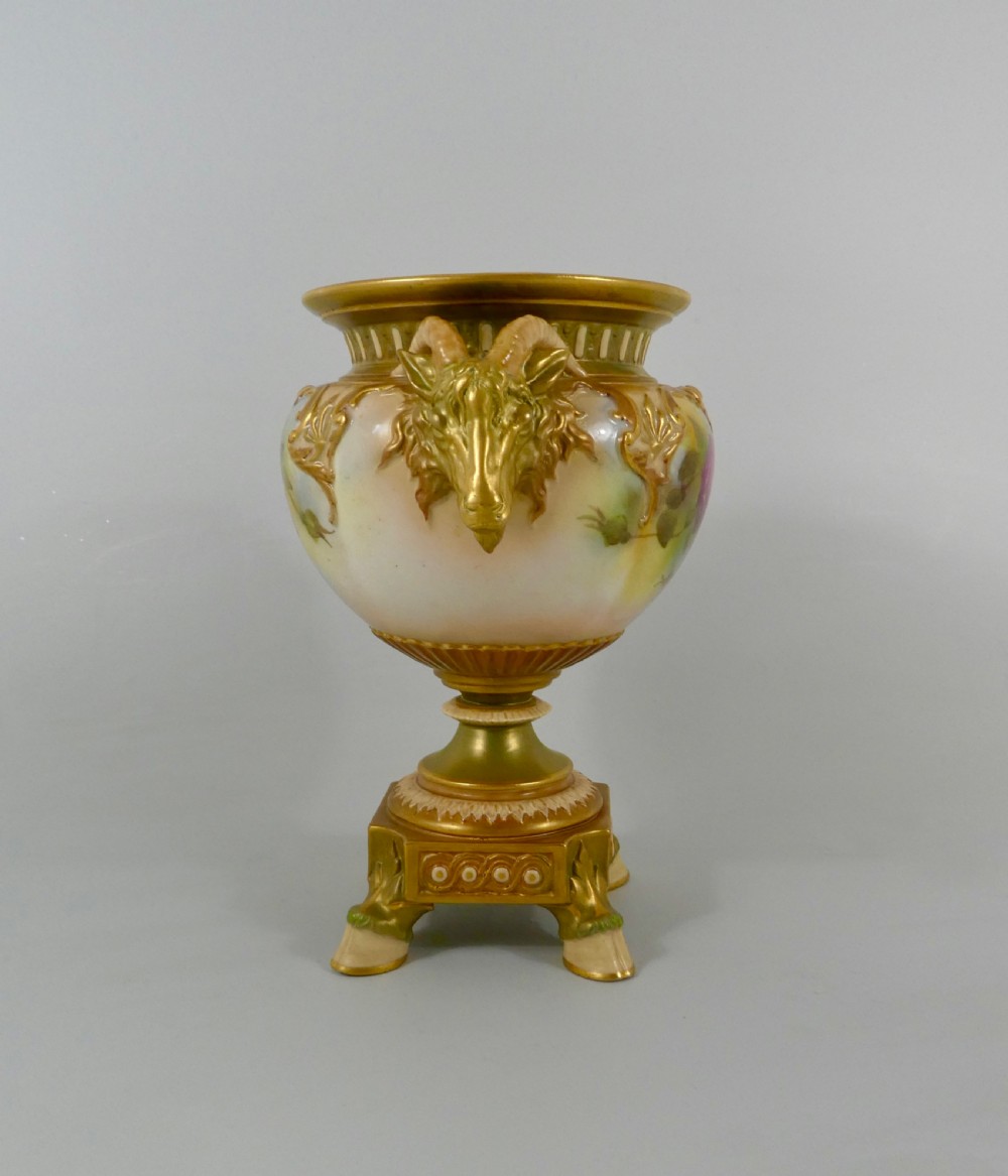 Royal Worcester porcelain vase, dated 1917. View II