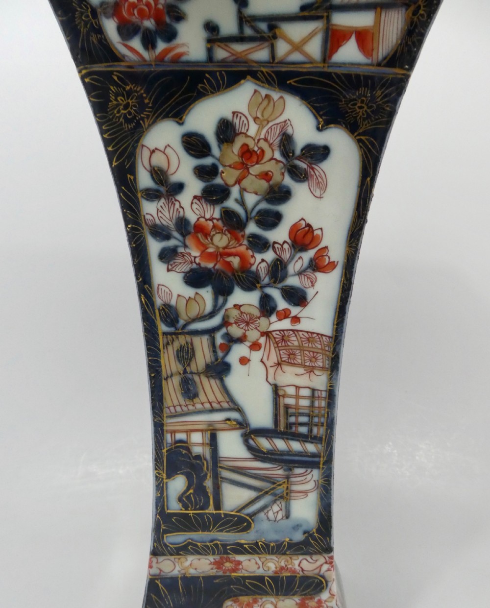 Pair French ‘Edo Imari’ porcelain vases, c. 1860. View VI