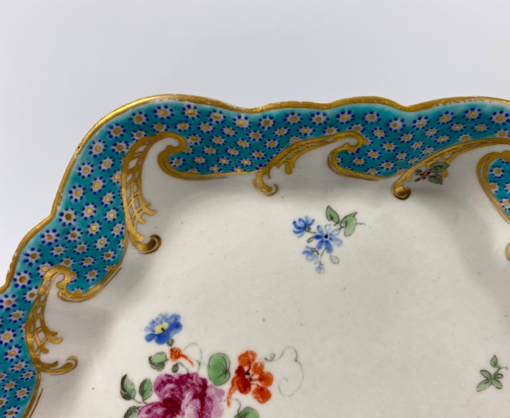 Chelsea Derby porcelain teapot stand, c. 1775. View IX