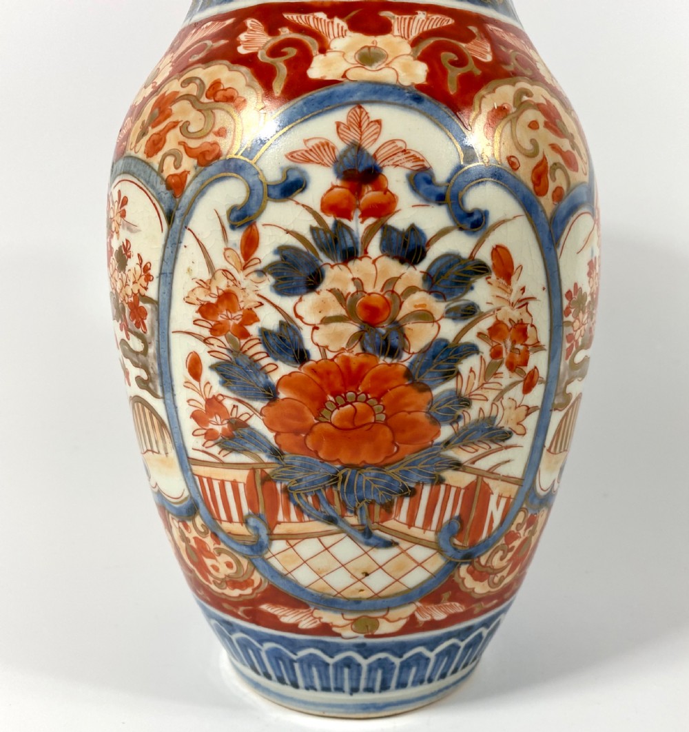 Pair Imari porcelain vases, Japan, c. 1890, Meiji Period. View VI