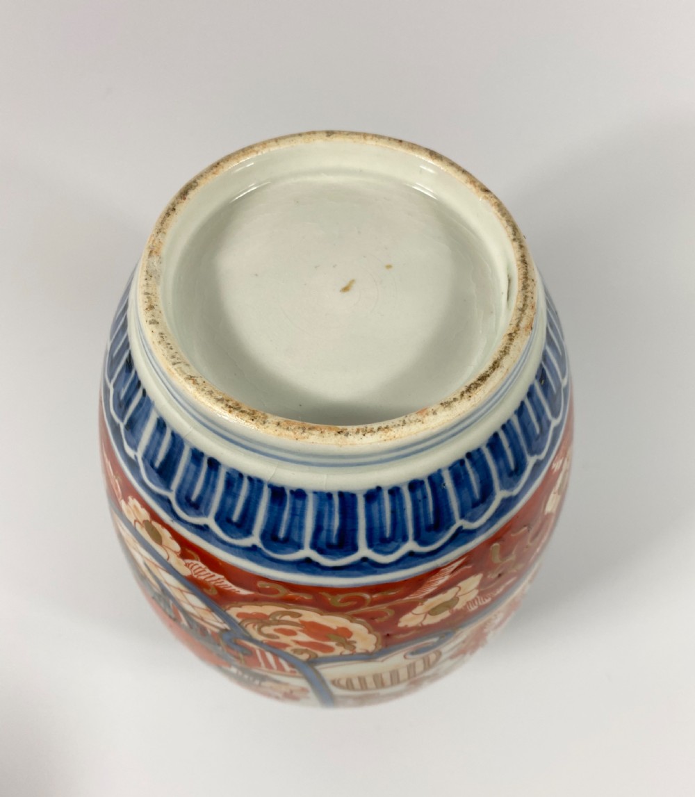 Pair Imari porcelain vases, Japan, c. 1890, Meiji Period. View VIII