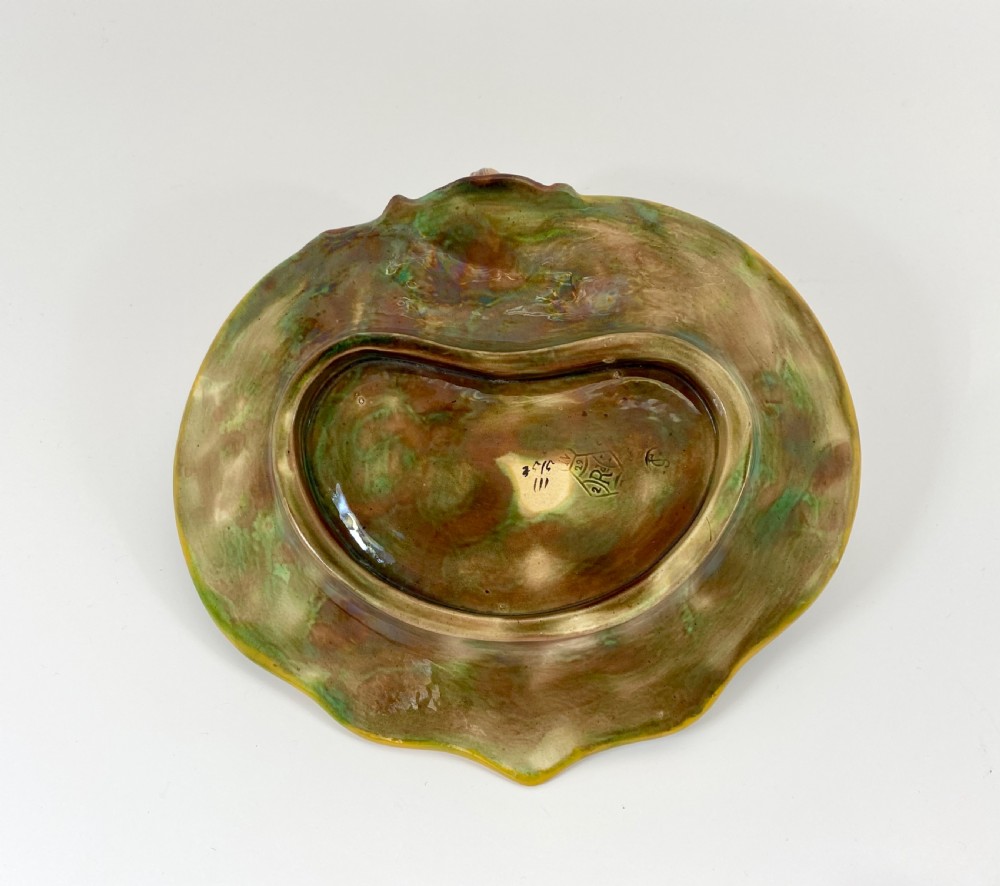 George Jones majolica Squirrel dish, c. 1875. View VIII