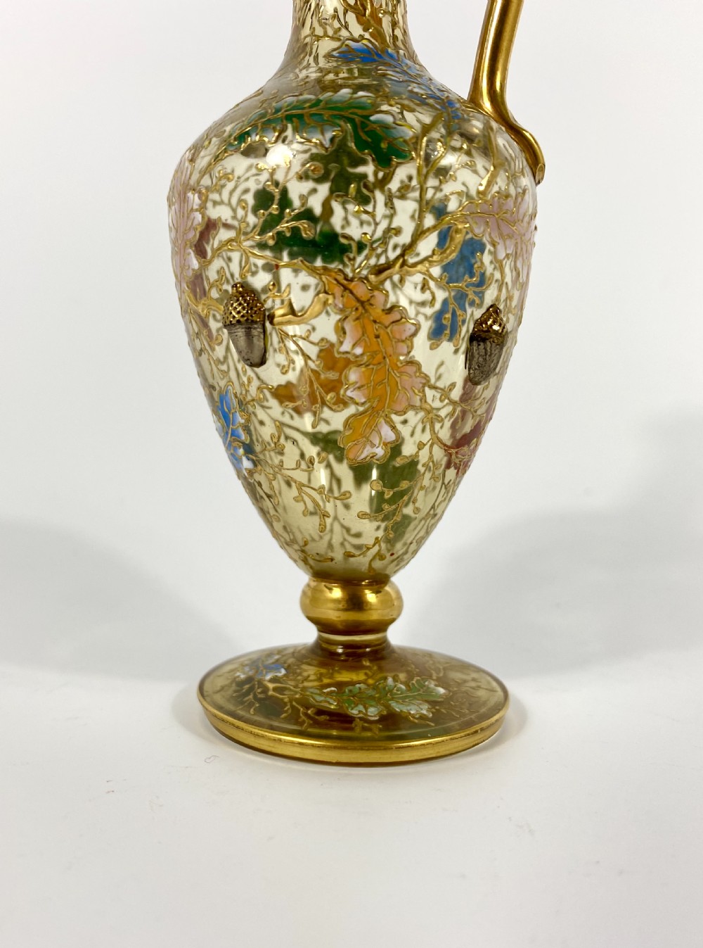 Moser miniature enamelled ewer, c. 1890. View II