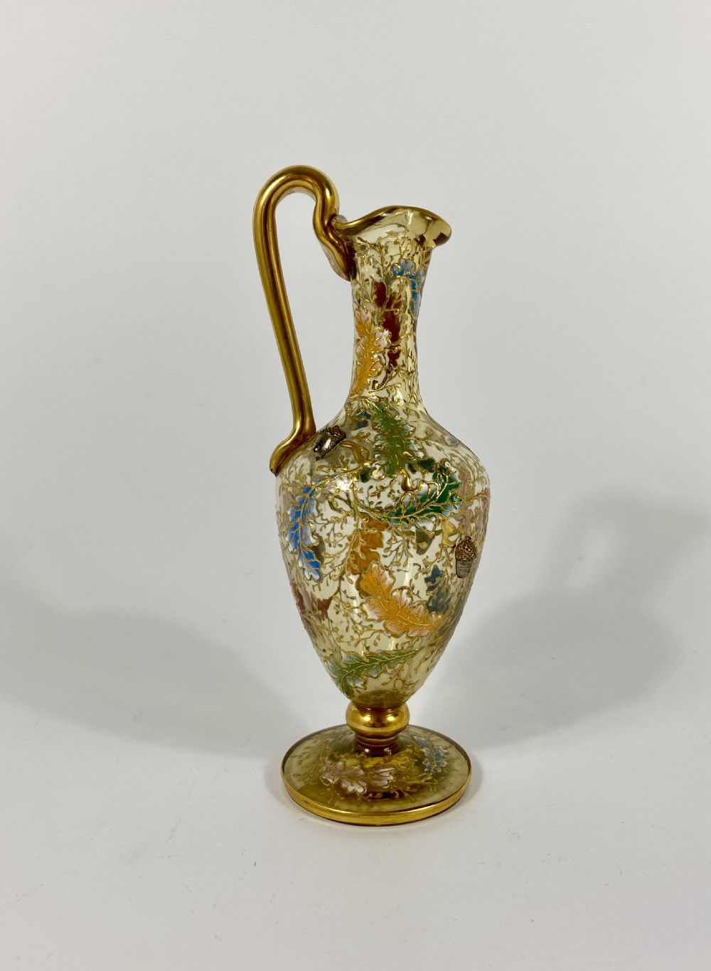Moser miniature enamelled ewer, c. 1890. View V