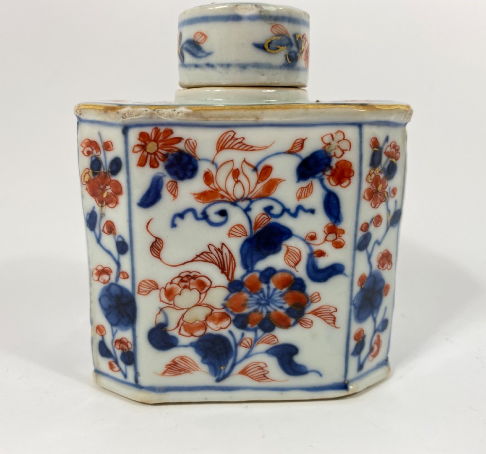 Chinese ‘Imari’ tea caddy & cover, c.1700. Kangxi Period. View VI