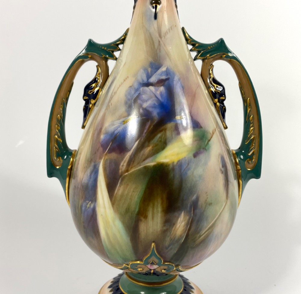 Hadley’s Worcester porcelain vase, c. 1900. View II