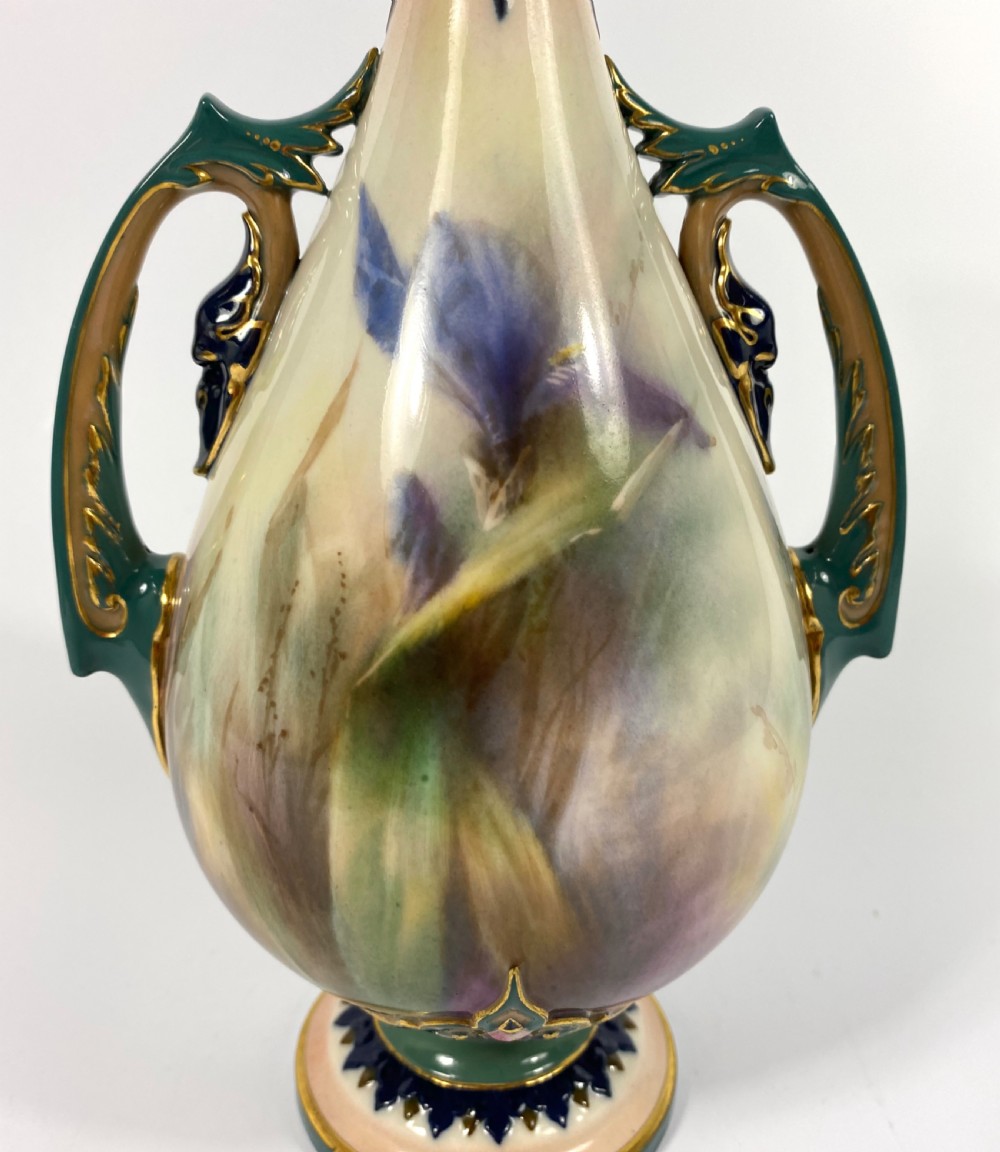 Hadley’s Worcester porcelain vase, c. 1900. View IV