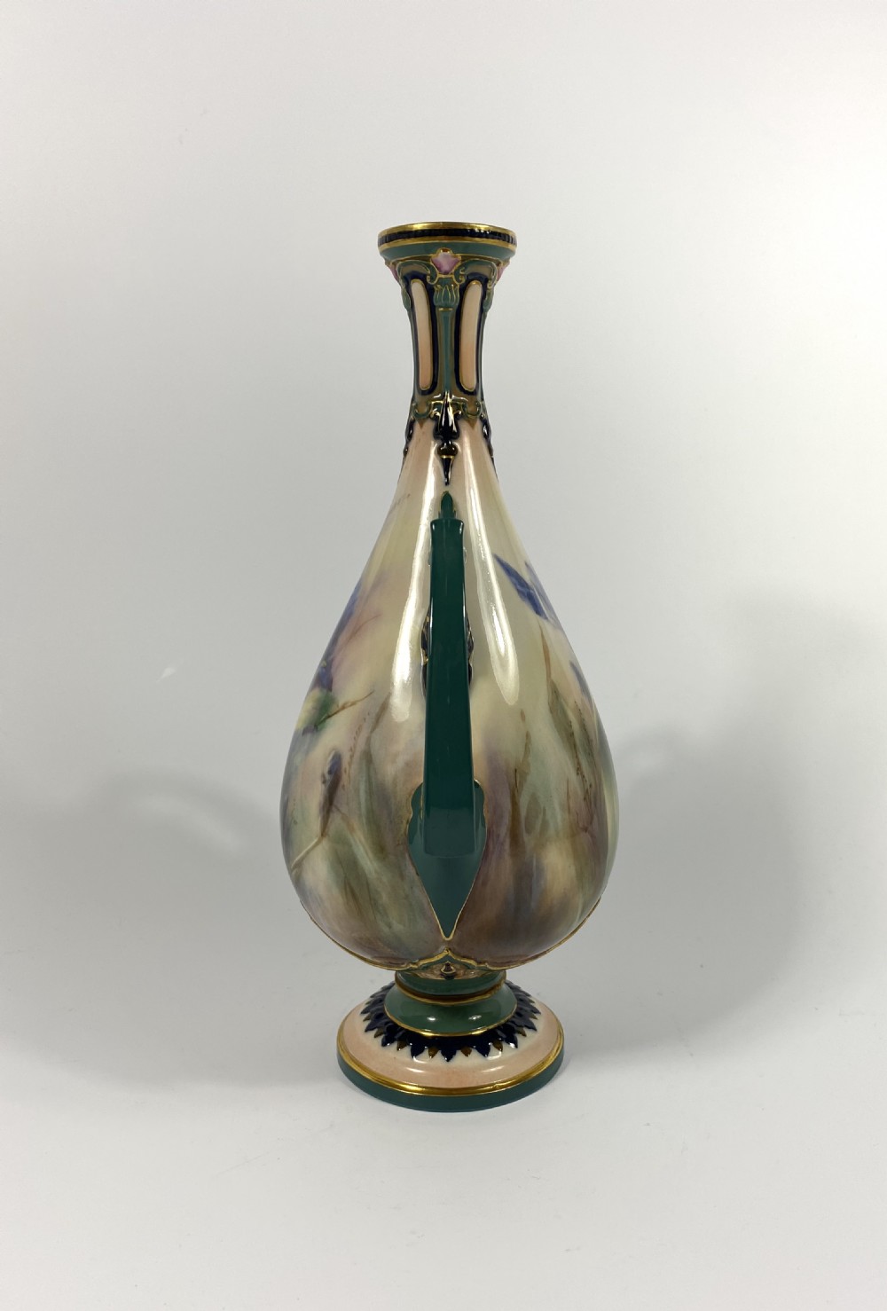 Hadley’s Worcester porcelain vase, c. 1900. View VII