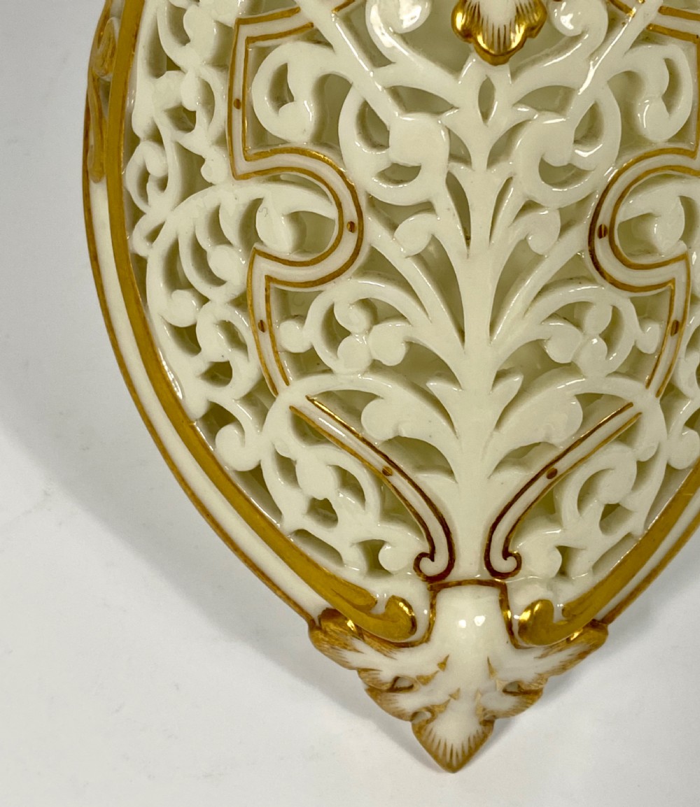 Graingers Worcester reticulated wall pocket, c. 1890. View II