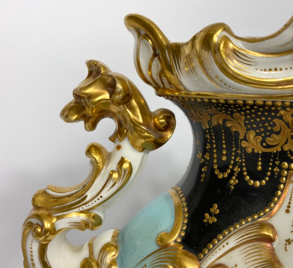 Pair Jacob Petit porcelain vases, c. 1840. View XII