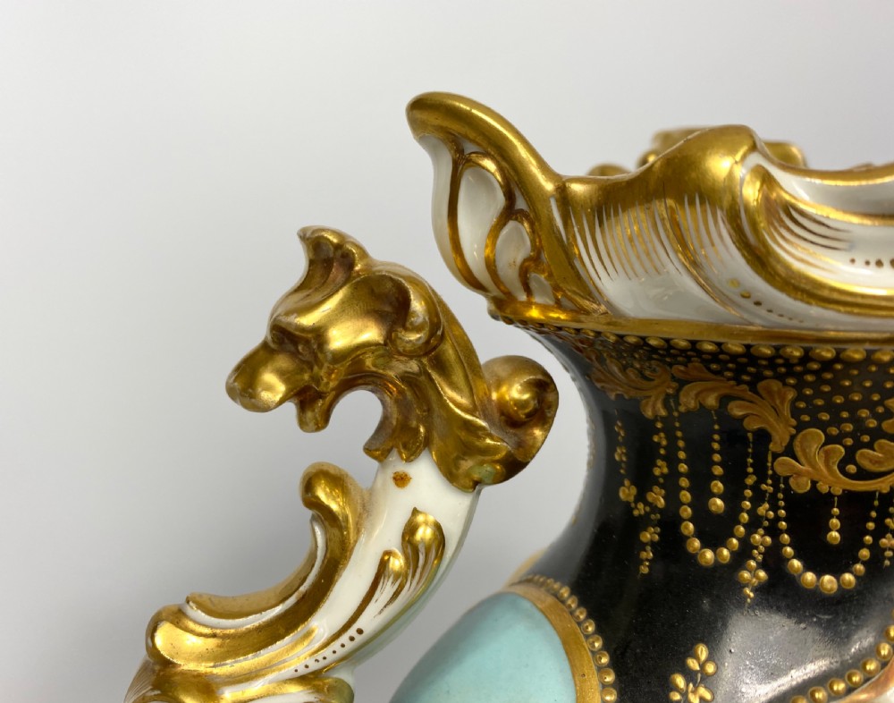 Pair Jacob Petit porcelain vases, c. 1840. View XV