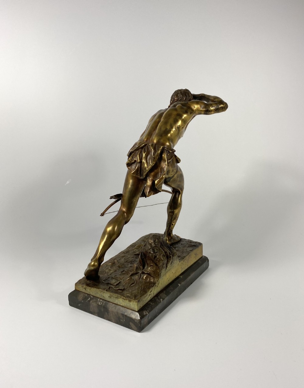 Bronze Native American Brave. Josef Drischler (1838-1917). View III