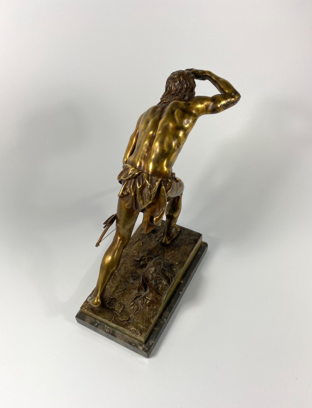 Bronze Native American Brave. Josef Drischler (1838-1917). View V