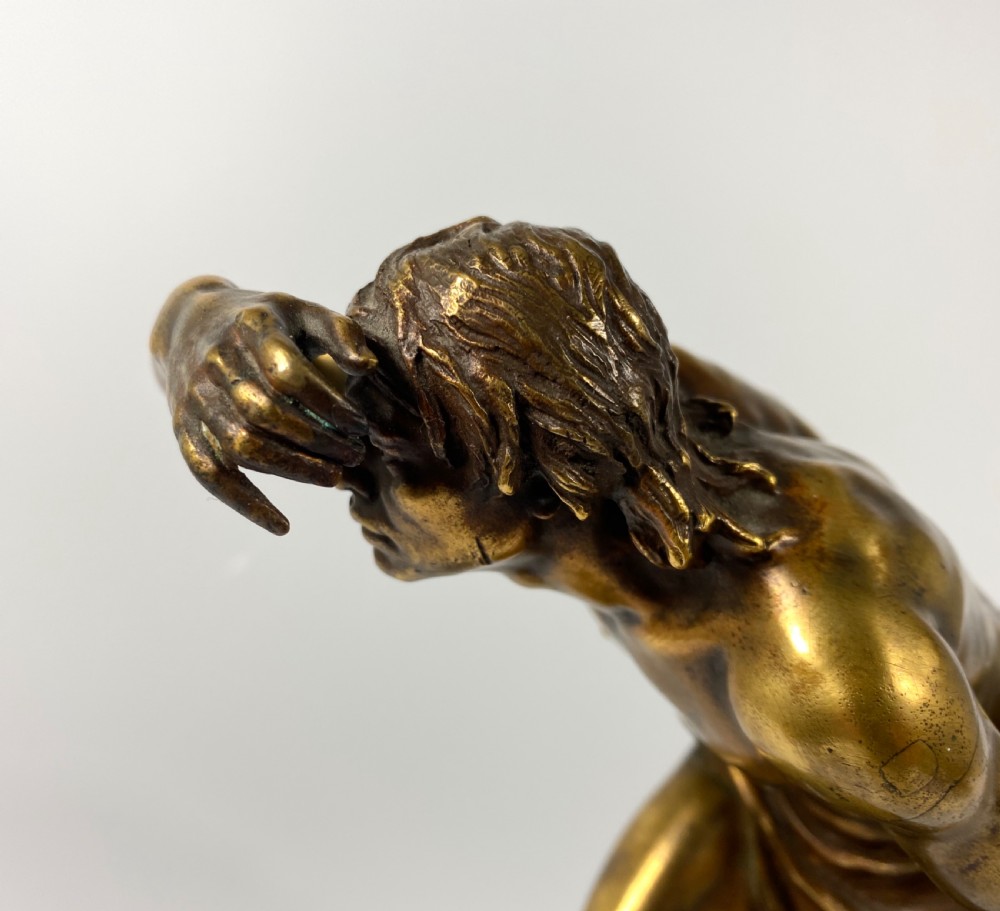 Bronze Native American Brave. Josef Drischler (1838-1917). View XIV